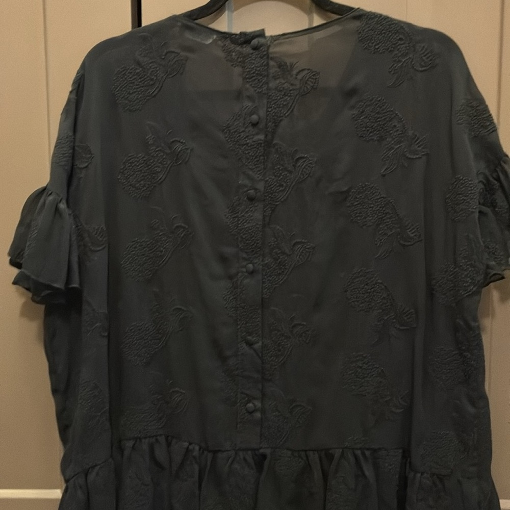 Vertigo Elegant Black Ruffle Sleeve Top